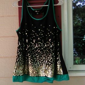 ABStudio Sequin Tank Top Size XL Great Condition!